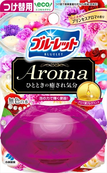 まとめ買い-48点セット 液体ブルーレットおくだけアロマつけ替用 心ときめくプリンセスアロマの香り 小林製薬