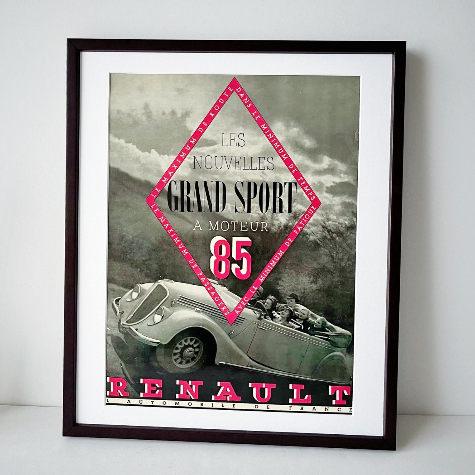 RENAULT 1950年代モデル ヴィンテージ広告 RENAULT 1950年代モデル