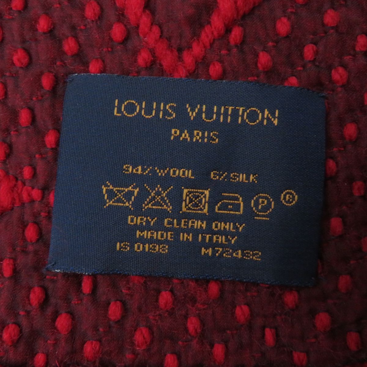 美品☆LOUIS VUITTON ルイヴィトン M72432 エシャルプ ロゴマニア