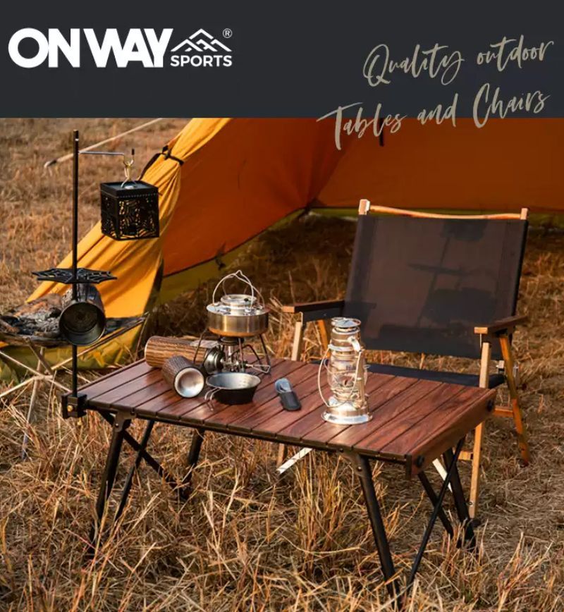 Onway ３WAYアルミウッドロールテーブル Ｍサイズ OW-8448-BR - FIELD