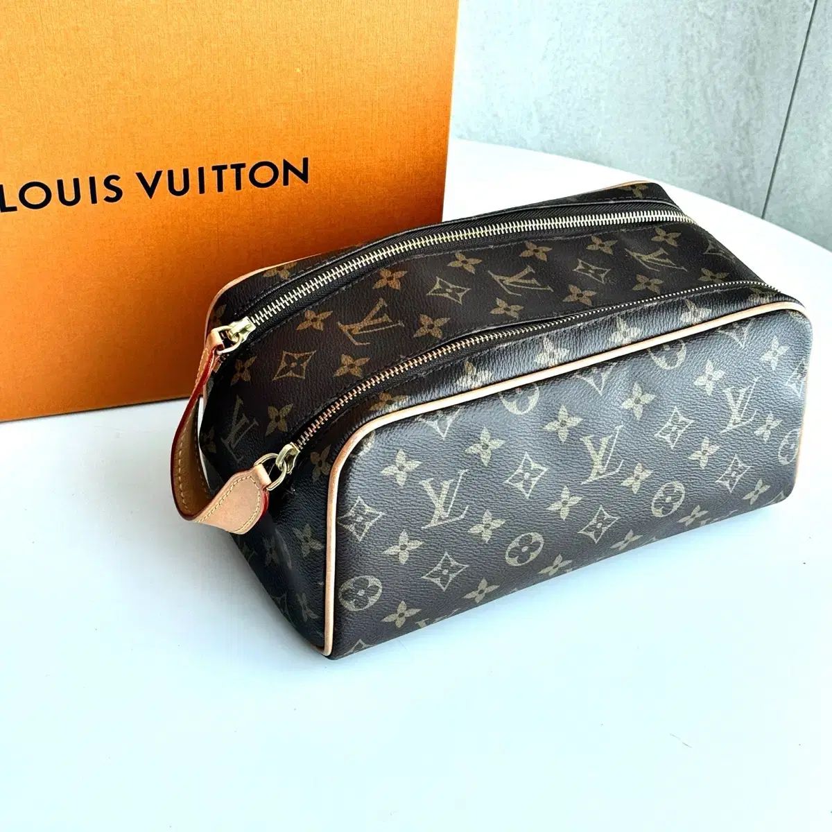 OS Louis Vuitton ルイヴィトン ドープ ポシェット トワレット ポーチ モノグラム ヘルプキット
