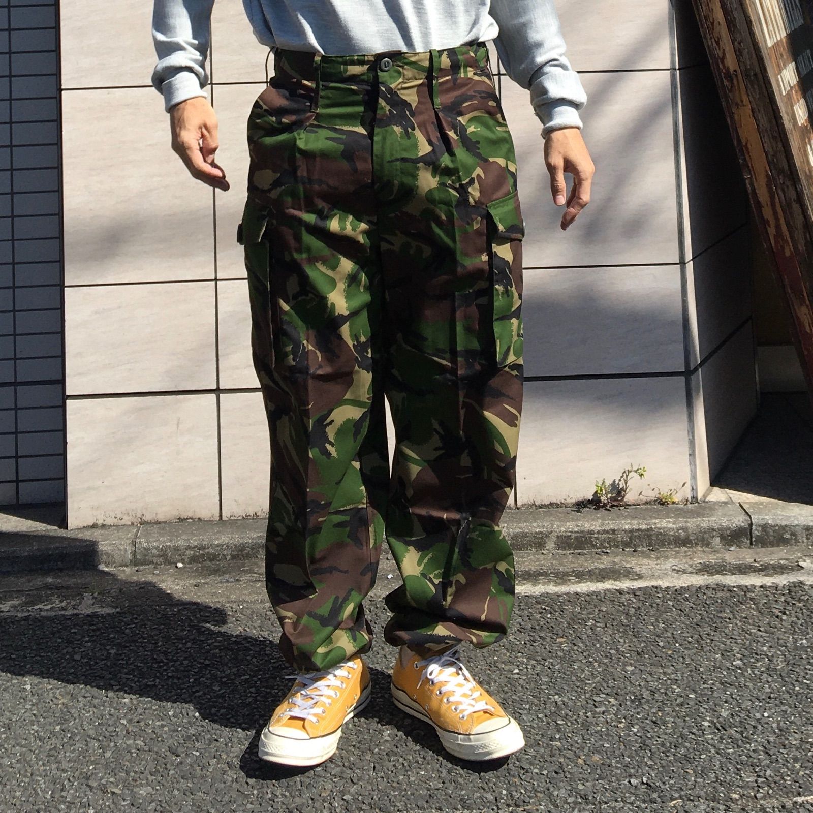 1990-2000 【DEADSTOCK】【BRITISH ARMY】 イギリス軍 DPM カモフラージュ ライトウェイト トラウザース カーゴパンツ◆Size：84