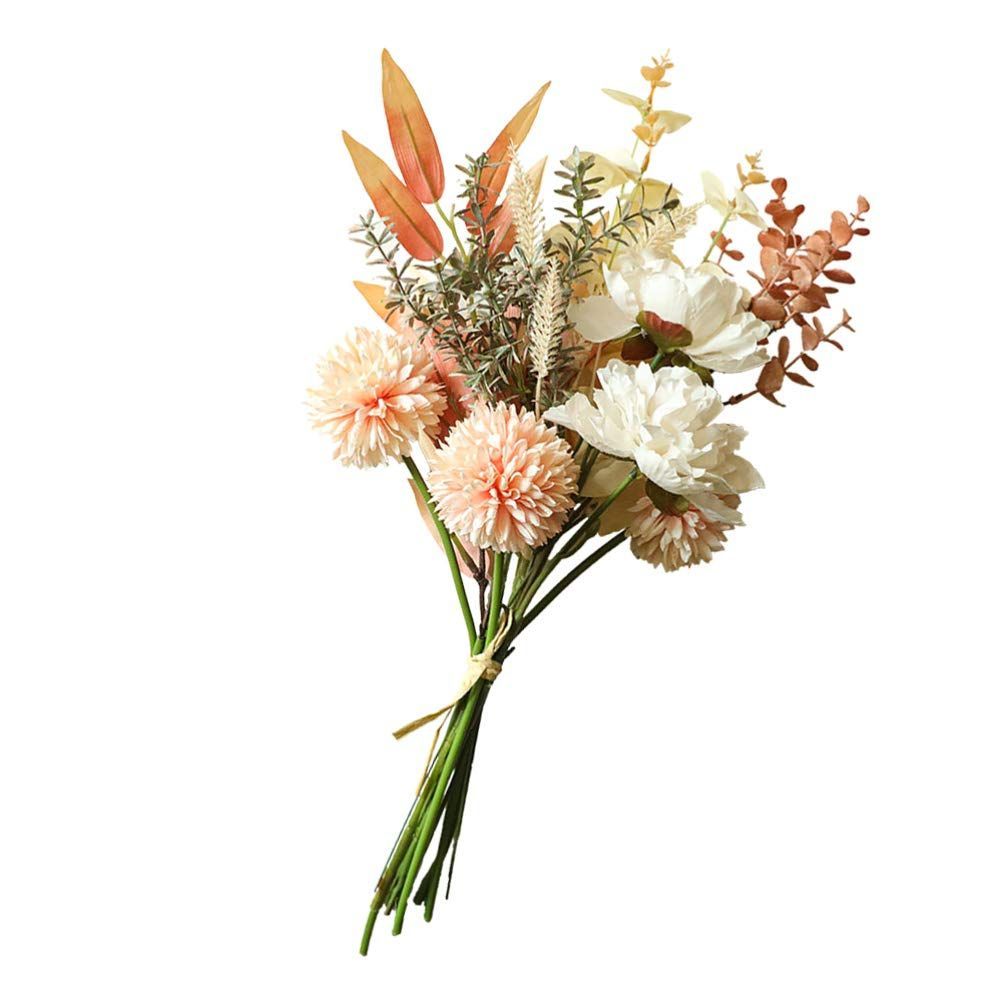 造花 インテリア 造花 花束 フェイクフラワー 人工花 造花 ブーケ 人工観葉植物 ブーケ 枯れない花 そっくり 布製 フラワー 季節飾り 撮影小道具 誕生日 結婚式 44x25x25cm
