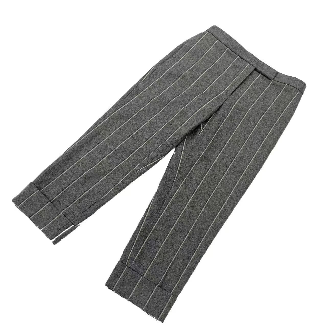 THOM BROWNE トムブラウン ウール パンツ グレー メンズ