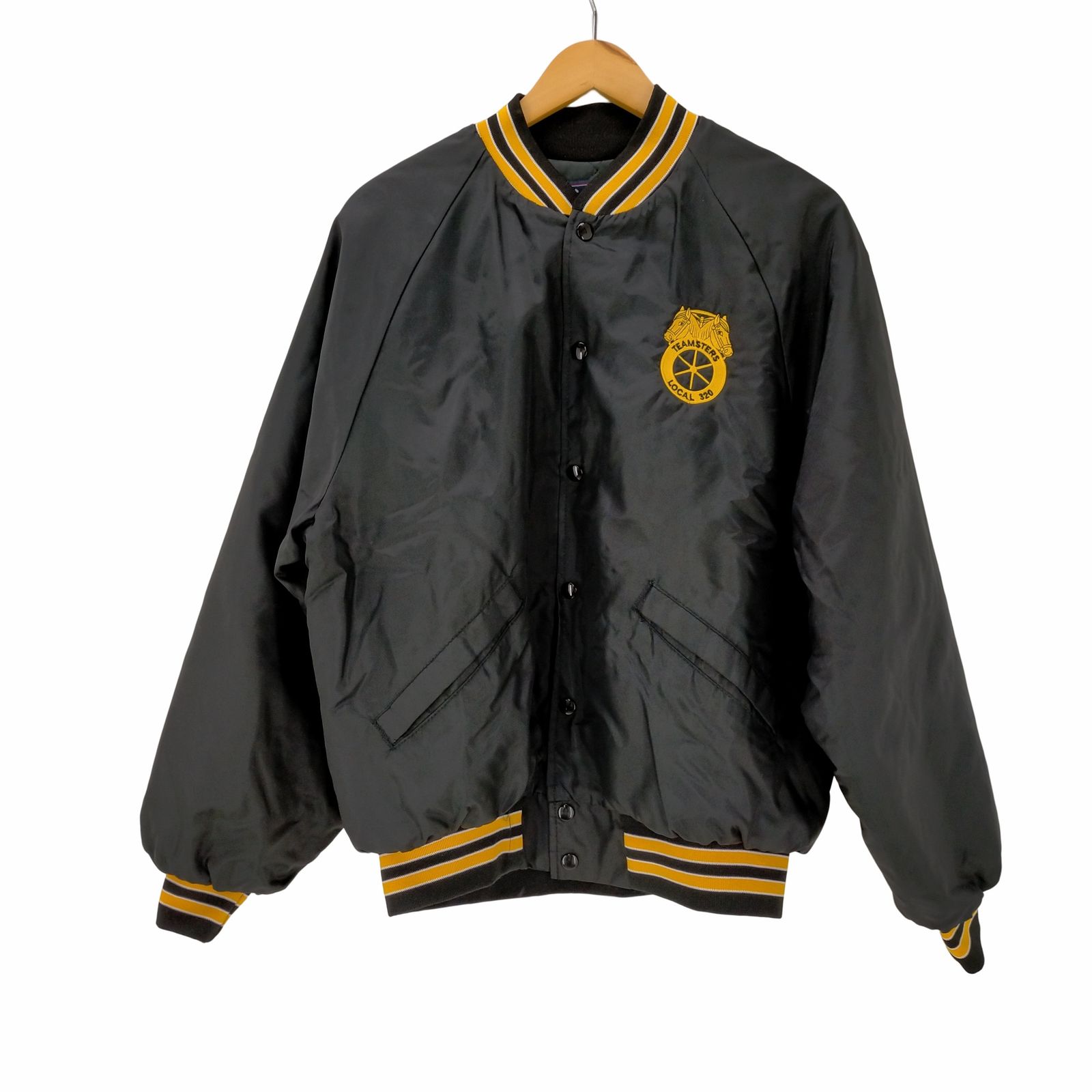 80s KING LOUIE キングルイ TEAMSTERS スタジャン キングルイ King louie 80S USA製 TEAMSTERS LOCAL 320 ナイロン