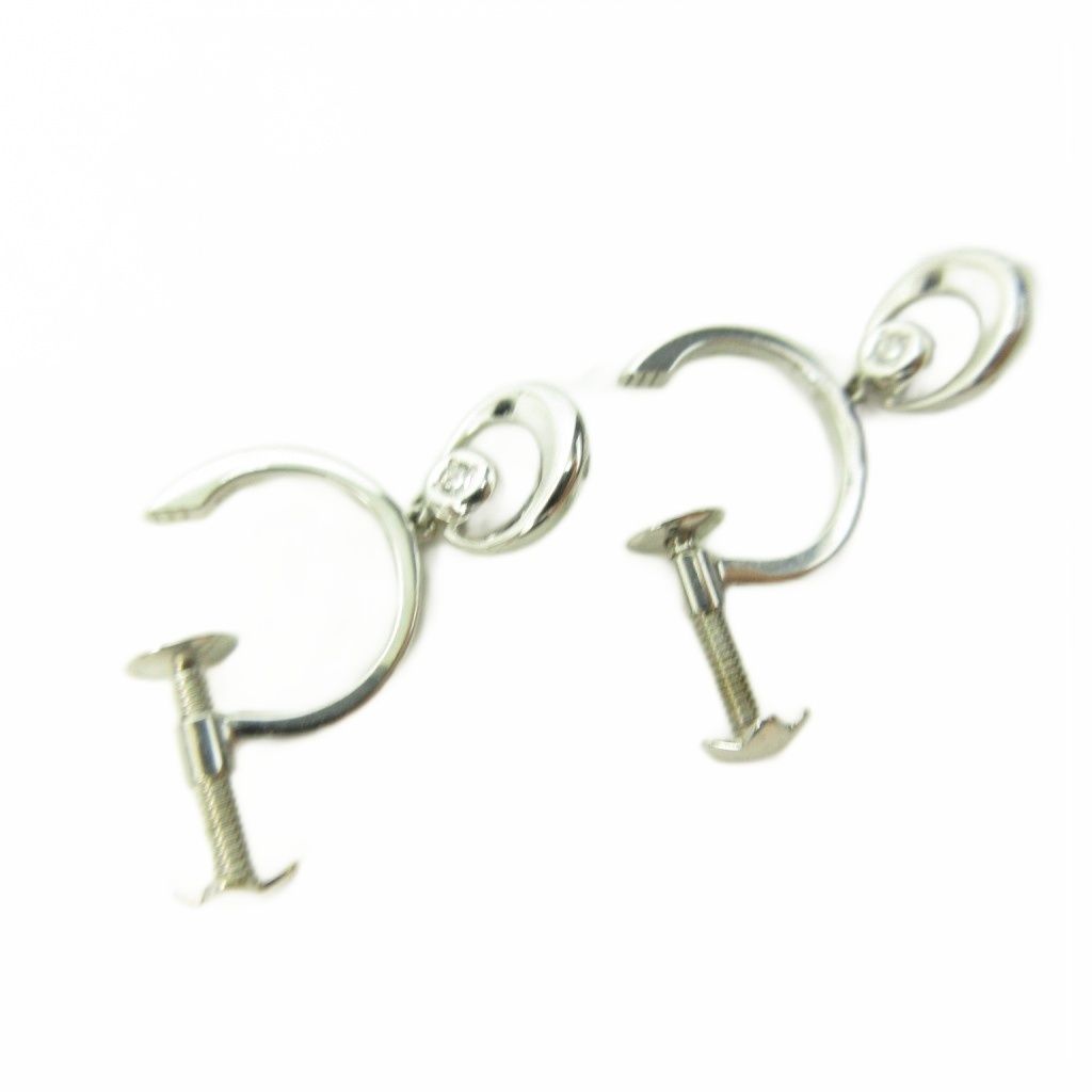 スタージュエリー STAR JEWELRY アクセサリー（耳） イヤリング K10PG×カラーストーン クリア 美品 スタージュエリー STAR JEWELRY アクセサリー（耳） ピアス K10×パール