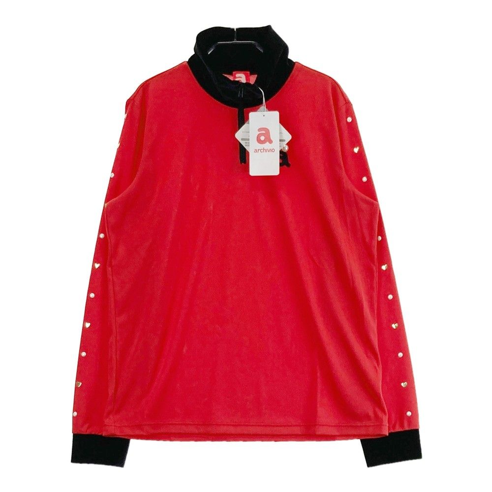 新品 アルチビオ archivio ポロシャツ レッド 長袖 サイズ40 【公式通販】