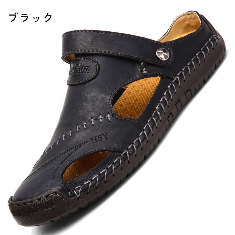 【格安，お得】 サンダル 即購入OK メンズ ビーチサンダル スポーツサンダル 本革 メンズ コンフォートサンダル 本革 シューズ おしゃれ 歩きやすい カジュ iPad本体