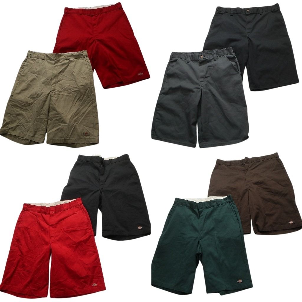 古着卸 ディッキーズ Dickies ショーツ パンツ 8枚セット メンズ 38 |40 ワーク セルフォンポケット 古着 NA4799