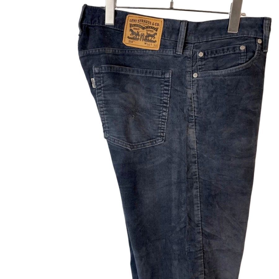 Levi’s 514 コーデュロイパンツ リーバイス　W34メンズL 赤 レッド Levi\u0027sリーバイス514コーデュロイパンツ紺ネイビー白タブホワイトタブ