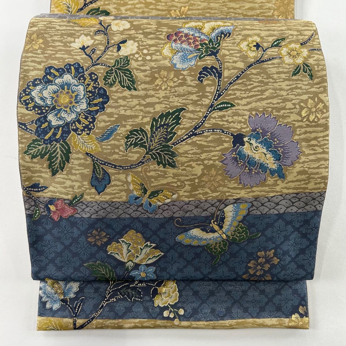 幸久　M300 真綿紬　唐花　洒落帯　六通　正絹　袋帯　美品 幸久 M300 真綿紬 唐花 洒落帯 六通 正絹 袋帯 美品 楽天市場】六通柄