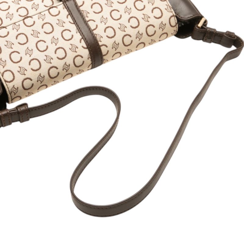 美品 CELINE ワンショルダーバッグ ハンドバッグ レザー マカダム CELINE マカダム柄ワンショルダーバッグ | Hedy