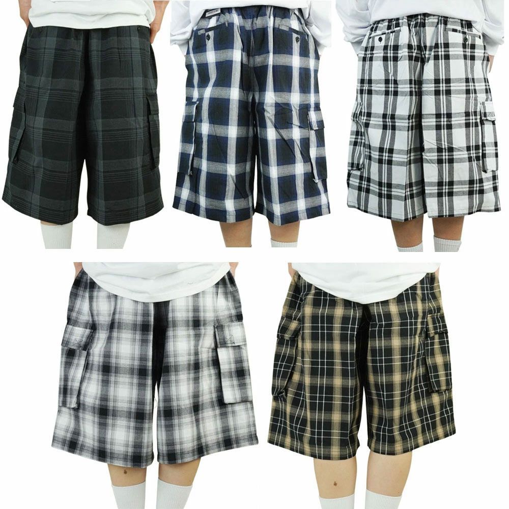 新品 メンズ ショーツ YAGO ヤゴ CHECK SHORTS チェックショーツ