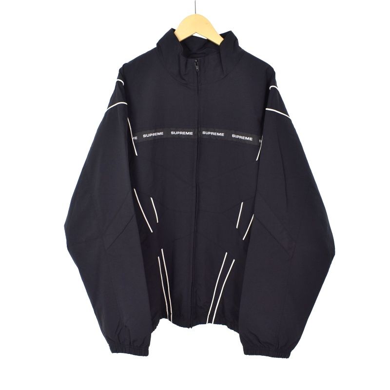 シュプリーム SUPREME 21SS Cross Paneled Track Jacket クロス パネル トラックジャケット ブルゾン XL 黒  ブラック - メルカリ