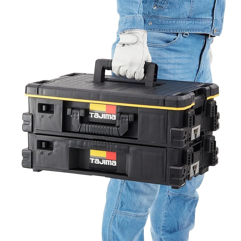 タジマ セフシステム セフ引出しボックス２段セット TB-HBOX2 上段 セフパーツケーススSサイズ9 個 下段 フリートレイが収納された引出し型ボックス 外側にセフホルダー機能8個 最大積載量20kg 上 下段の最大積載量10kg 重ねて置くだけで連 1 WWW_STEELWINDOWSANDDOORS_COM