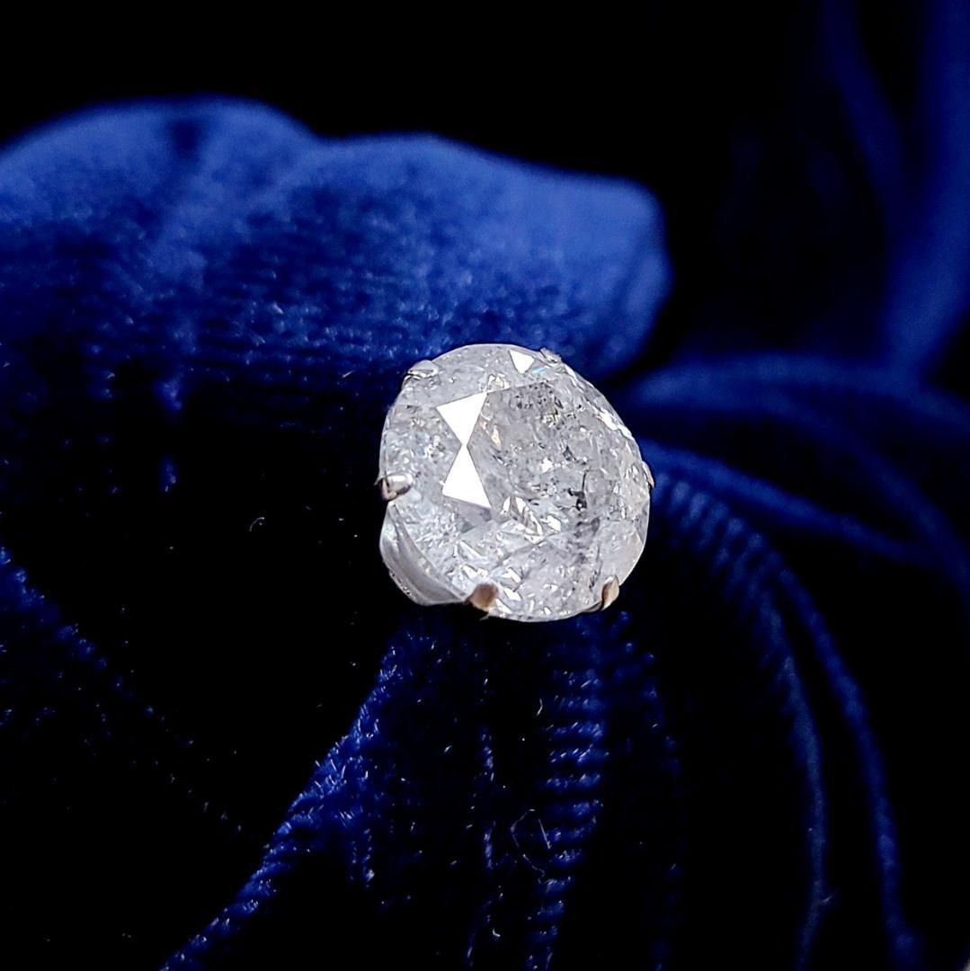 超激安！大粒！ 2ct ダイヤモンド プラチナ 6本爪 一粒 ピアス 鑑別書付 超激安！大粒！ 2ct ダイヤモンド プラチナ 6本爪 一粒 ピアス