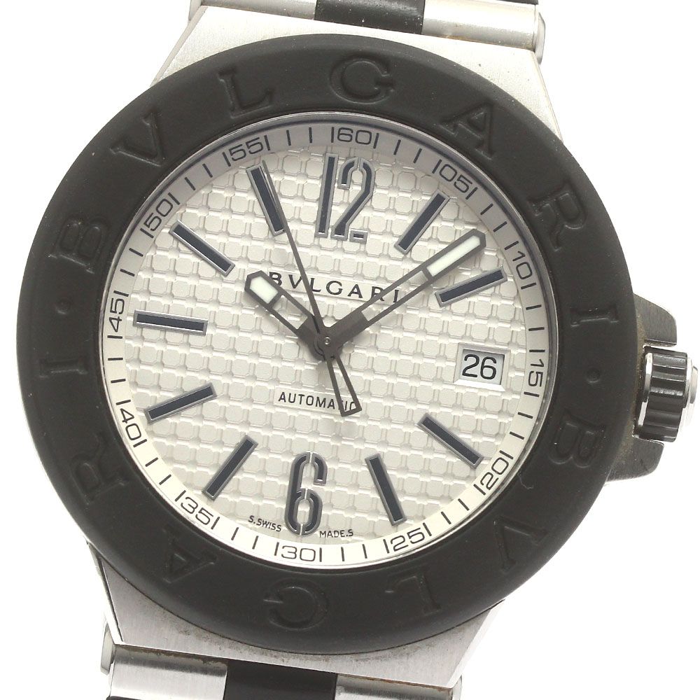 ブルガリ BVLGARI DG40SV ディアゴノ デイト 自動巻き メンズ_884120