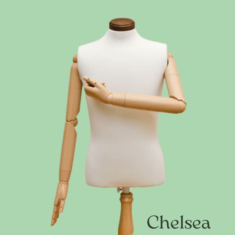 高級】【年内処分品】メンズ トルソー マネキン 腕付き（取り外し可