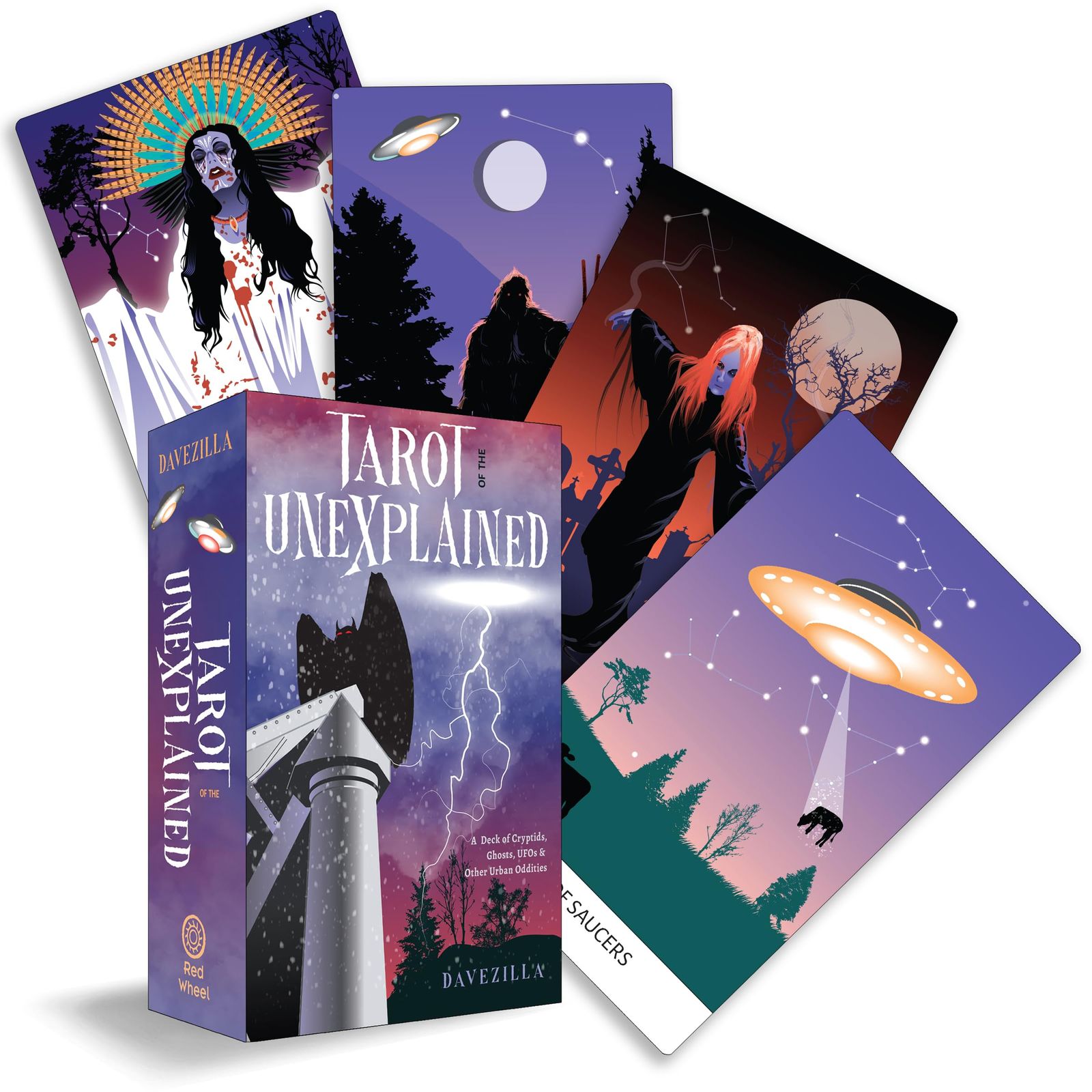 定番，お買い得 Tarot of the Unexplained: A Deck of Cryptids, Ghosts, Ufos and Other Urban Oddities 洋書