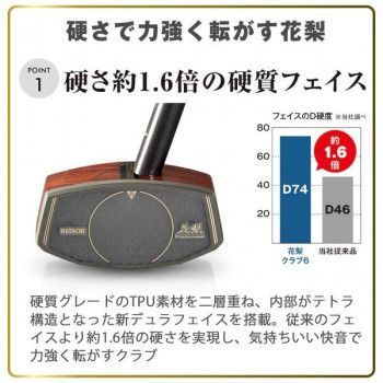 花梨クラブ6 イエロー ミギ 84cm BH2896-45RS