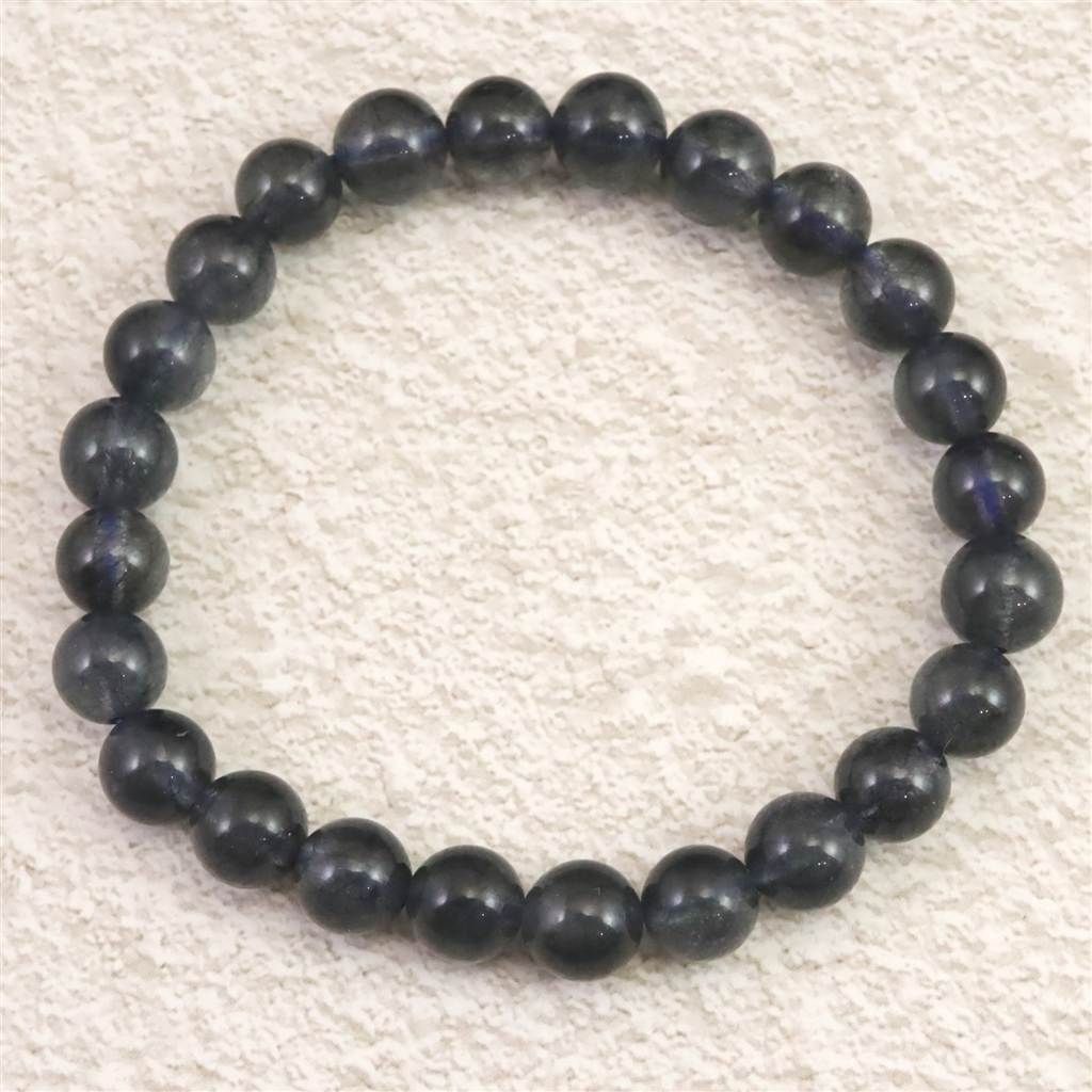 インディゴライト （ブルー トルマリン 入り 水晶） 7.5mm玉
