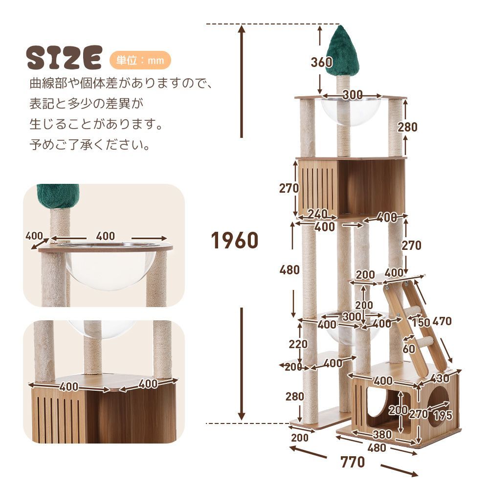 全高 196cm