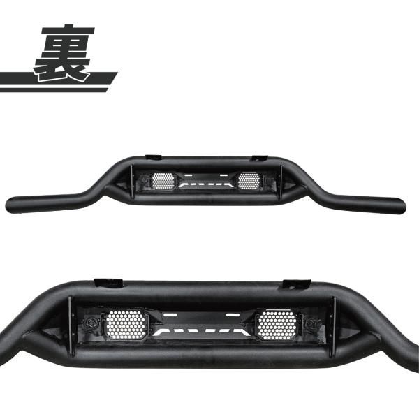 トヨタ ハイラックス GUN125 グリルガード フロント バンパーガード フォグ ランプ 無し 黒 フロントガード