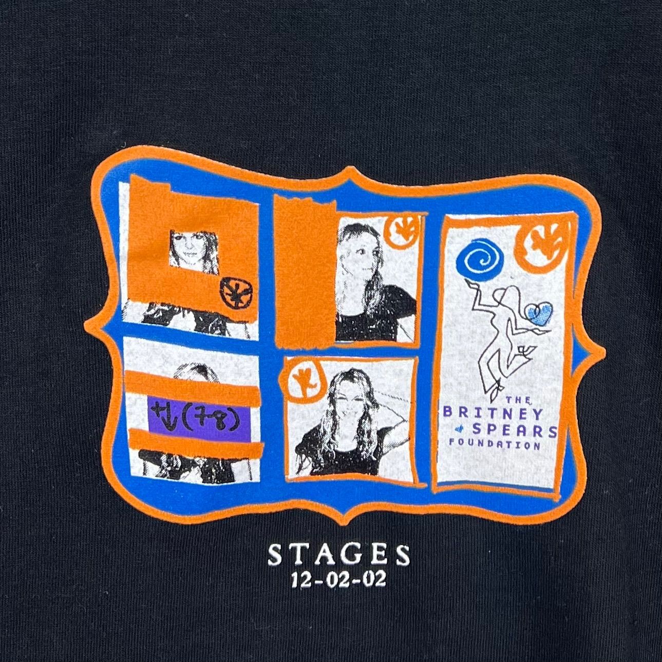 DELTA 00s 2002 vintage Britney Spears stage Photo album Tee shirts
