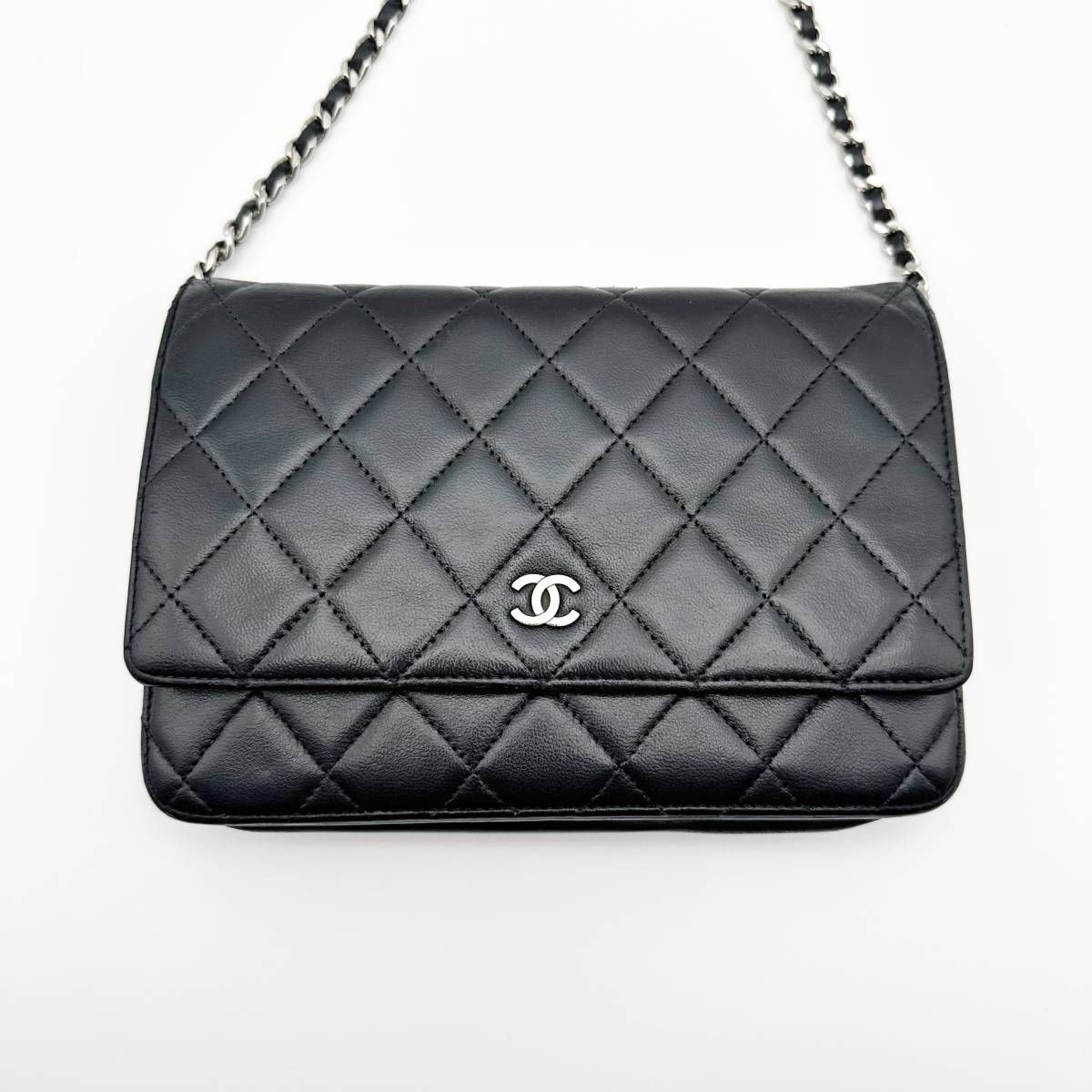 CHANEL シャネル マトラッセ ラムスキン チェーンウォレット チェーン ...