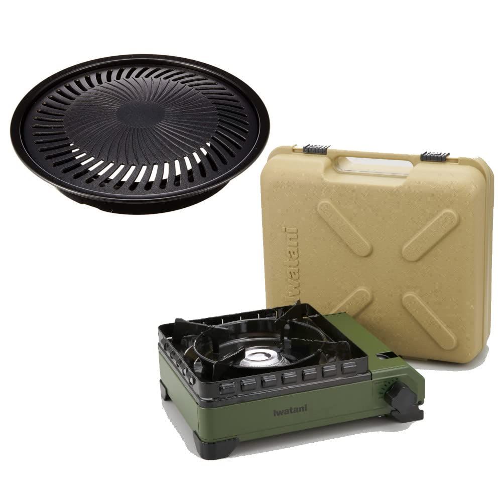 数量 イワタニ タフまる-純正 シリーズプレートセット タフまる 焼き肉S 計2点セット オリーブ