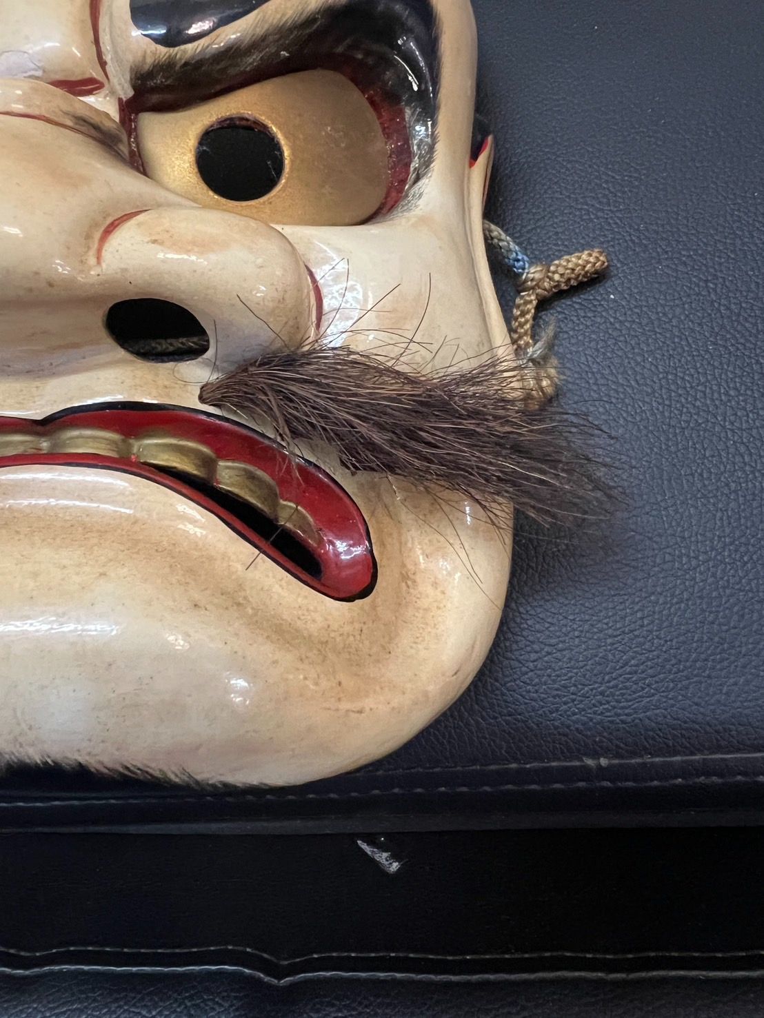 木彫り 神楽面】 鍾馗（しょうき） 伝統芸能 石見神楽 芸北神楽 魔除け