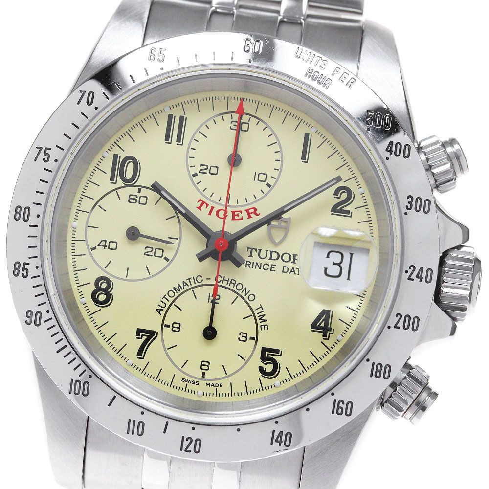 チュードル TUDOR 79280 プリンスデイト クロノタイム タイガー cal.7750 自動巻き メンズ良品保証書付き