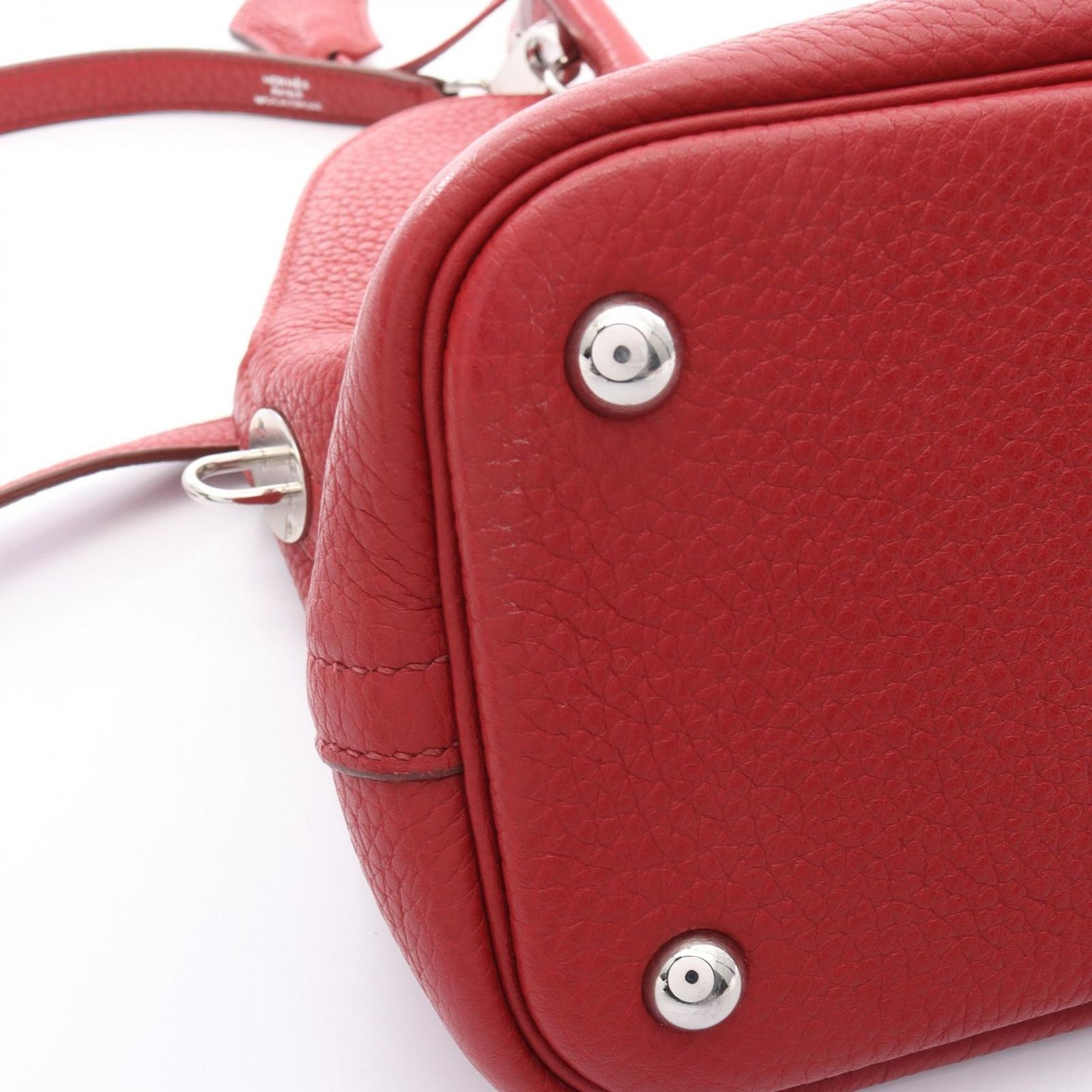 エルメス HERMES ハンドバッグ ボリード31 ルージュカザック レザー 