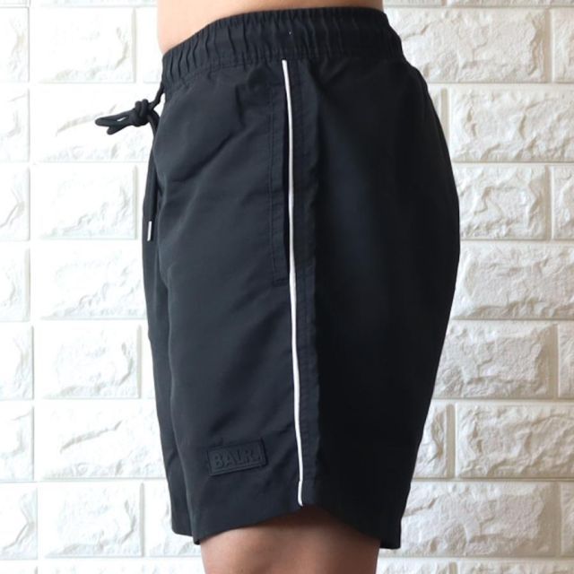 ボーラー ハーフパンツ メンズ ブラック ホワイト スイムショーツ 水陸