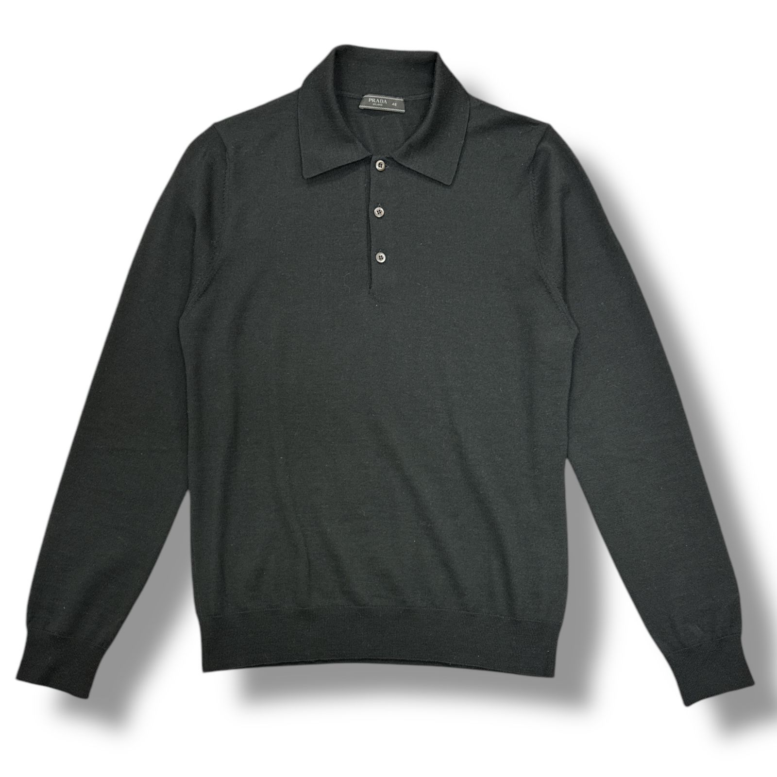 archive PRADA sullen プラダ ニットポロ プラダPRADAニットポロシャツ 【公式通販】