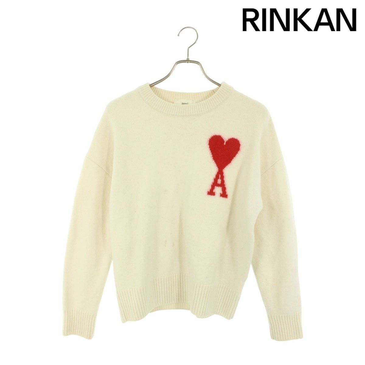 アミアレクサンドルマテュッシ UKS002.018 ハートAロゴクルーネック  