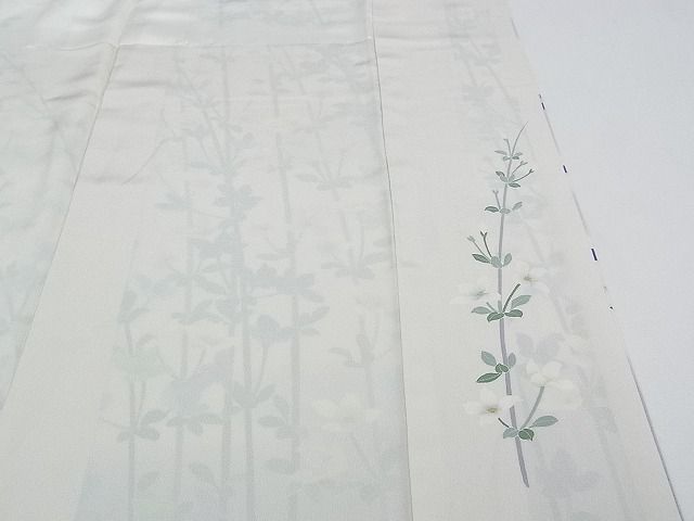 平和屋本店□極上 十日町 加賀草木友禅の第一人者 田村哲彦 訪問着 枝