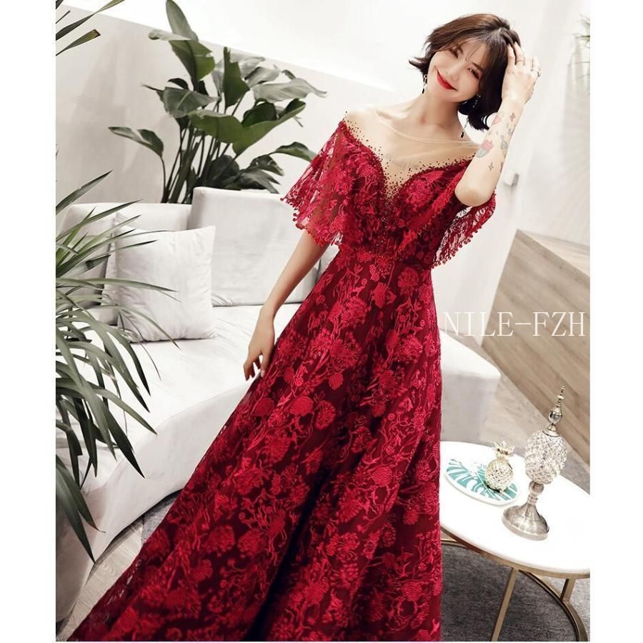 結婚式 ロングドレス