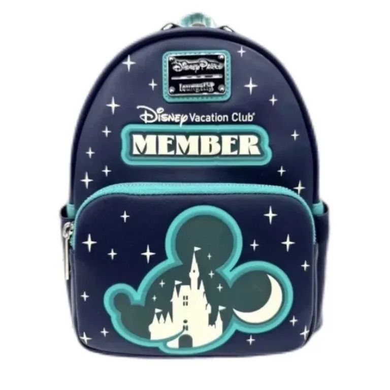 アメリカ購入暗闇で光るラウンジフライLoungefly Disney New Glow-in-the-Dark DVC Loungefly  Backpack and Spirit Jersey at Walt Disney World ミニバックパック - リュック・バックパック