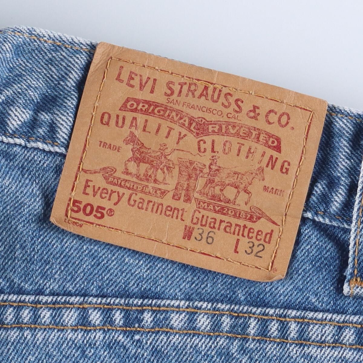 リーバイス Levi's 505 REGULAR FIT STRAIGHT LEG テーパードジーンズ デニムパンツ USA製 メンズw34 /eaa310601