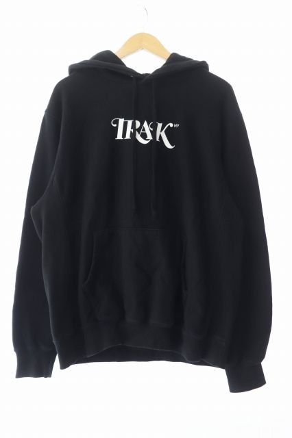 AWAKE アウェイク ×IRAK アイラック LOGO PULLOVER HOODIE ロゴ プリント フーディー パーカー S 黒 ブラック ブランド古着ベクトル 中古  241113