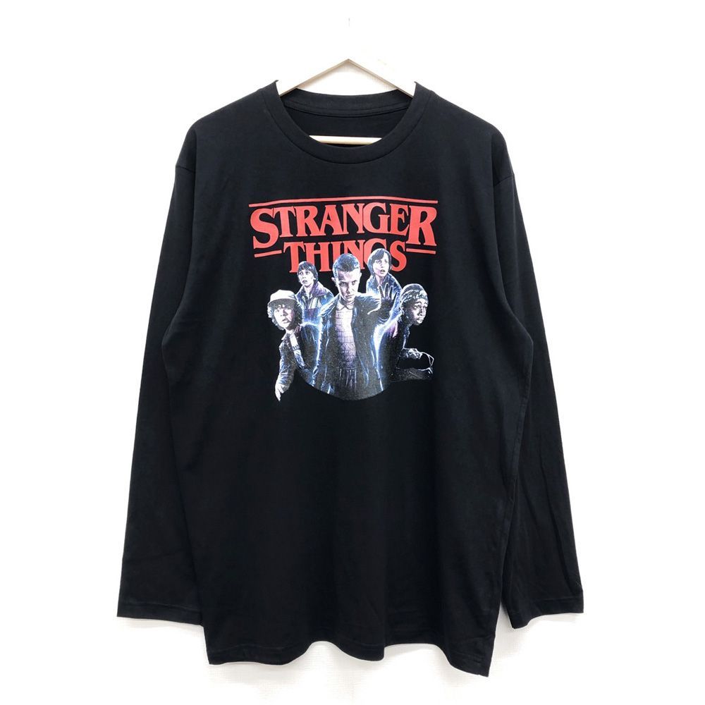 極希少　stranger things プリントTシャツ　ムービー　黒　XL