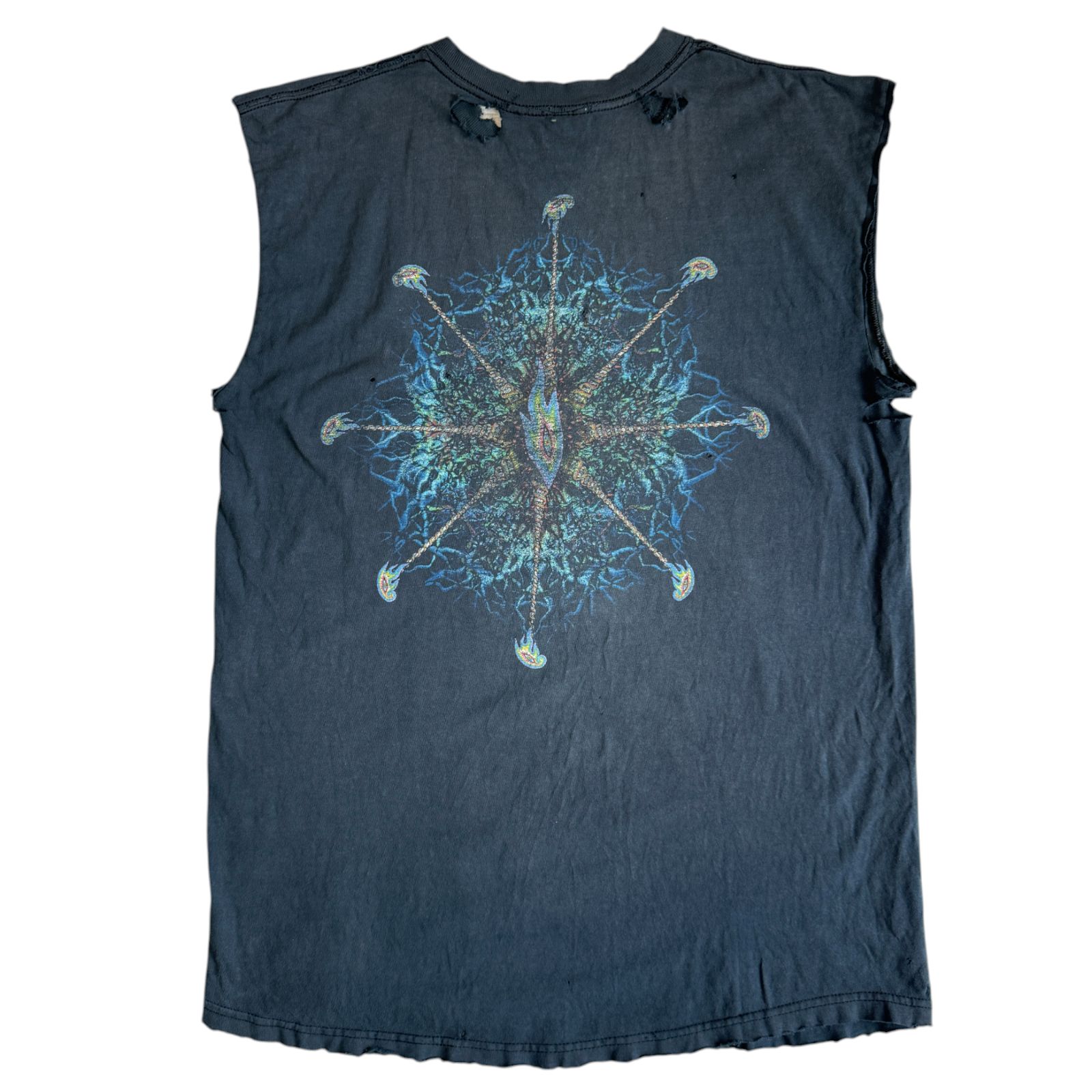 00s Y2K TOOL Lateralus フラクタル Tシャツ カットオフ 袖切り