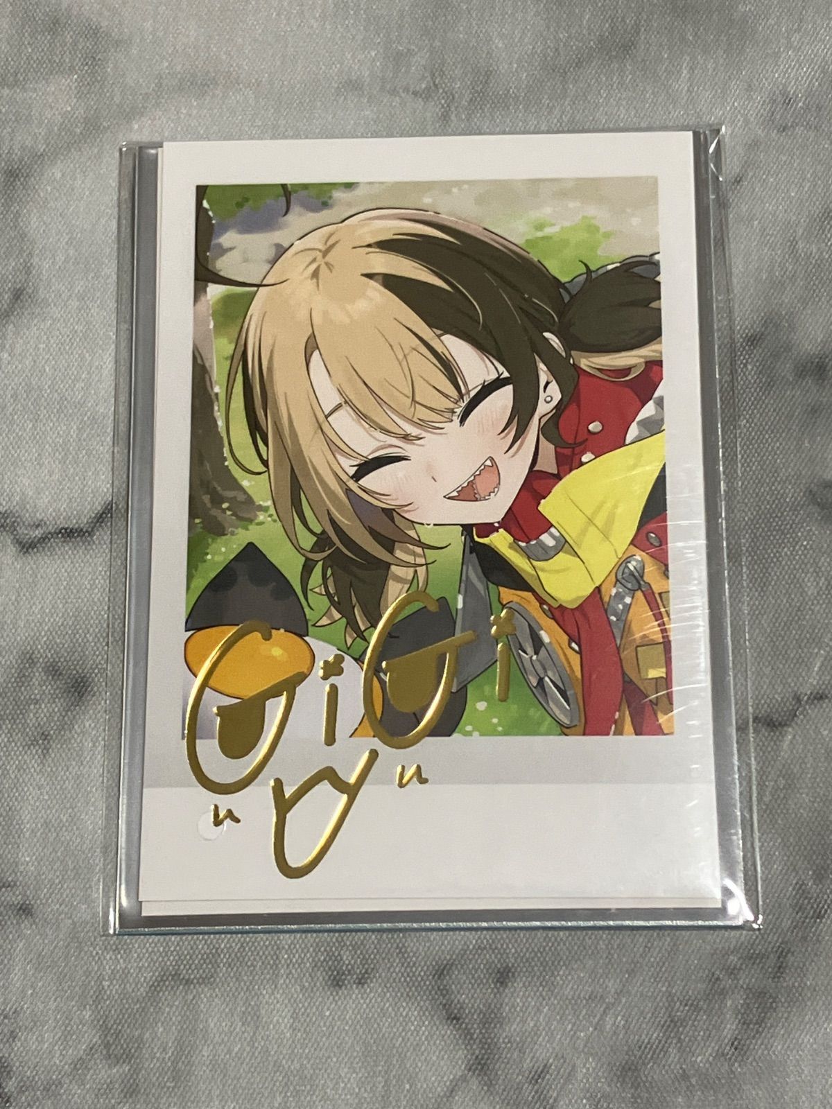 ホロライブ EN ジジ・ムリン 複製サイン入り チェキ風ブロマイド