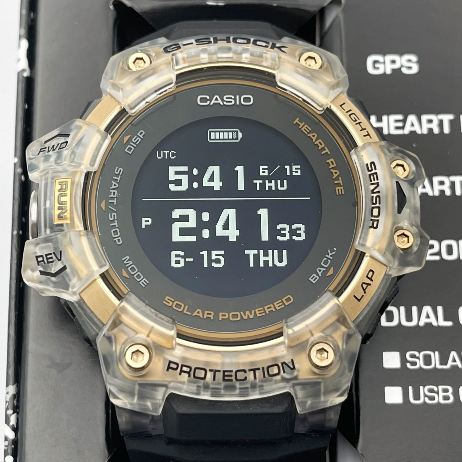 CASIO G-SHOCK G-SQUAD GBD-H1000-1A9JR ソーラー メンズ ブラック