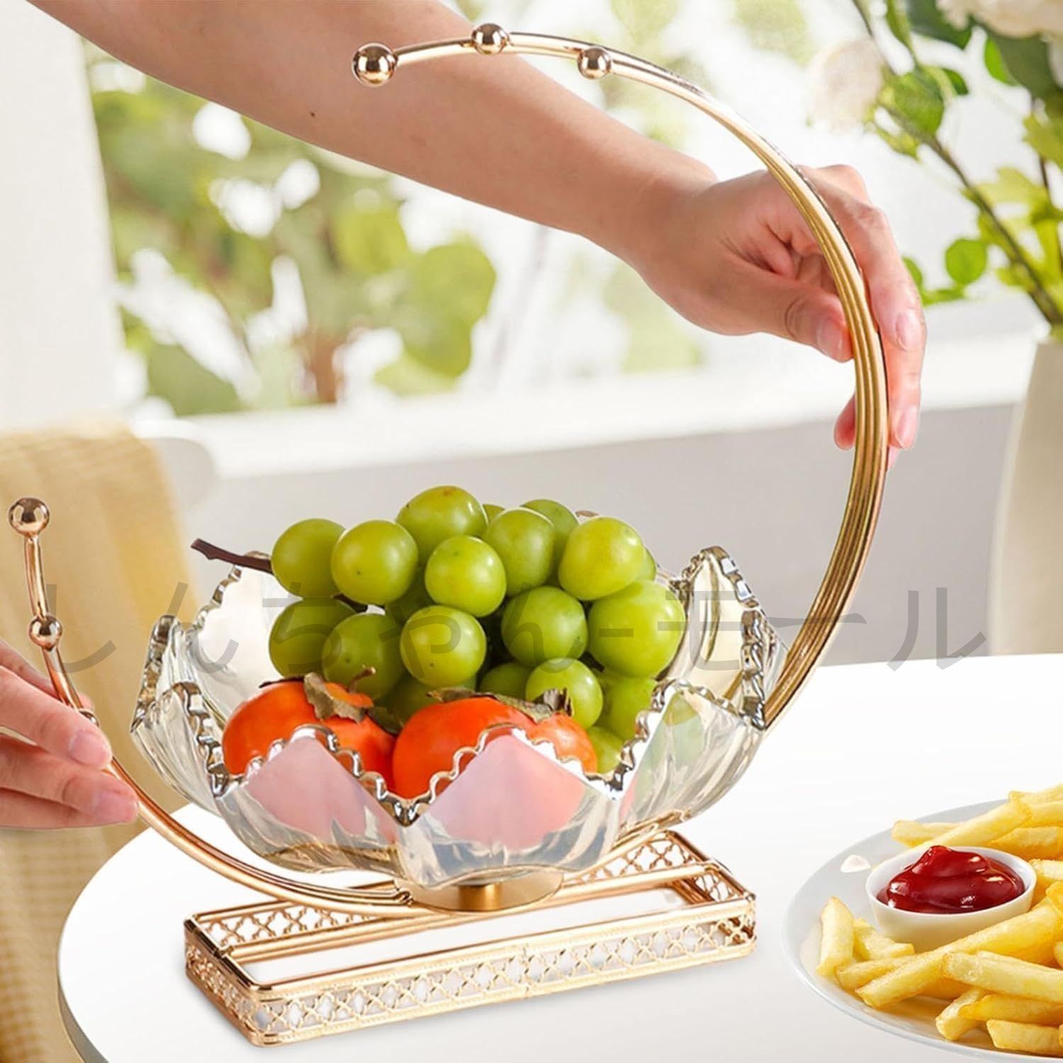 フルーツトレイ ガラス フルーツバスケット ミニサイズ フルーツ