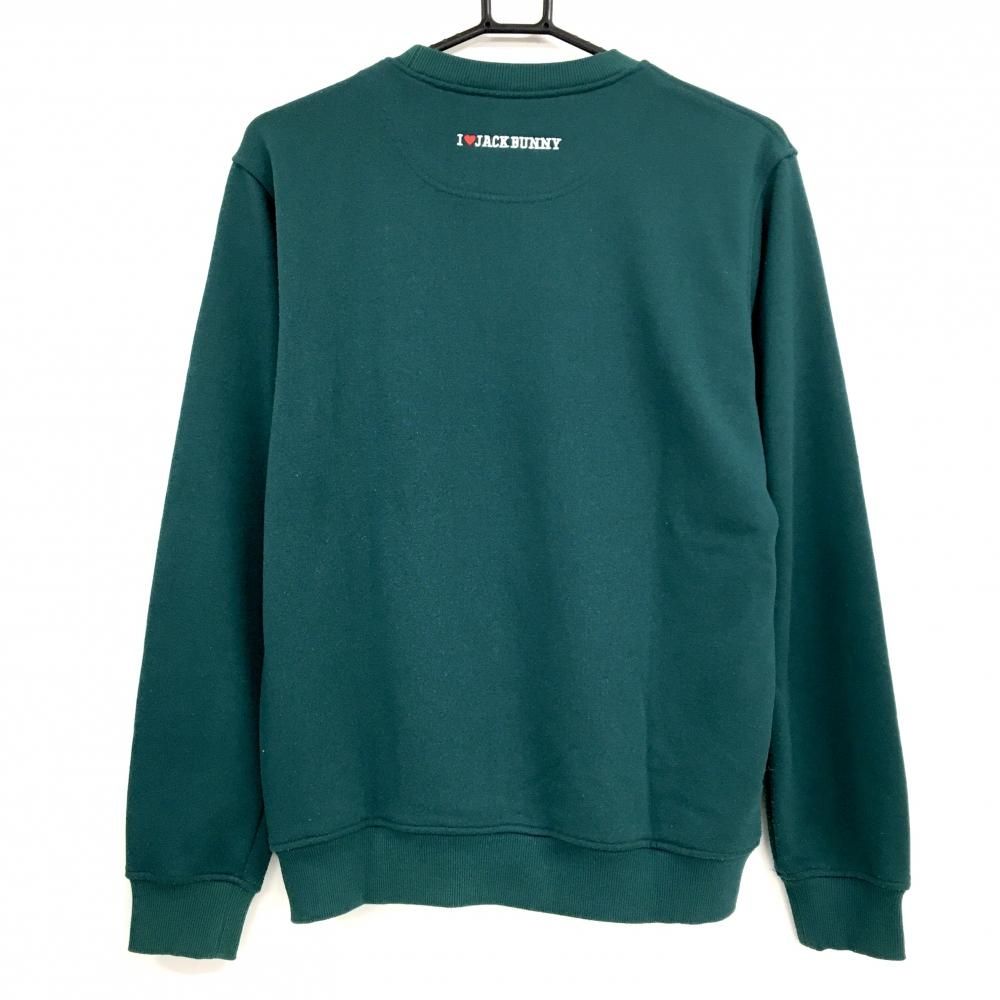 ジャックバニー ドラえもん トレーナー グリーン系 オレンジ ビッグプリント メンズ 4 M ゴルフウェア Jack Bunny