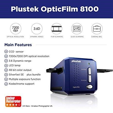 フィルムスキャナ Plustek OpticFilm 8100 新品未使用 SilverFast9同梱