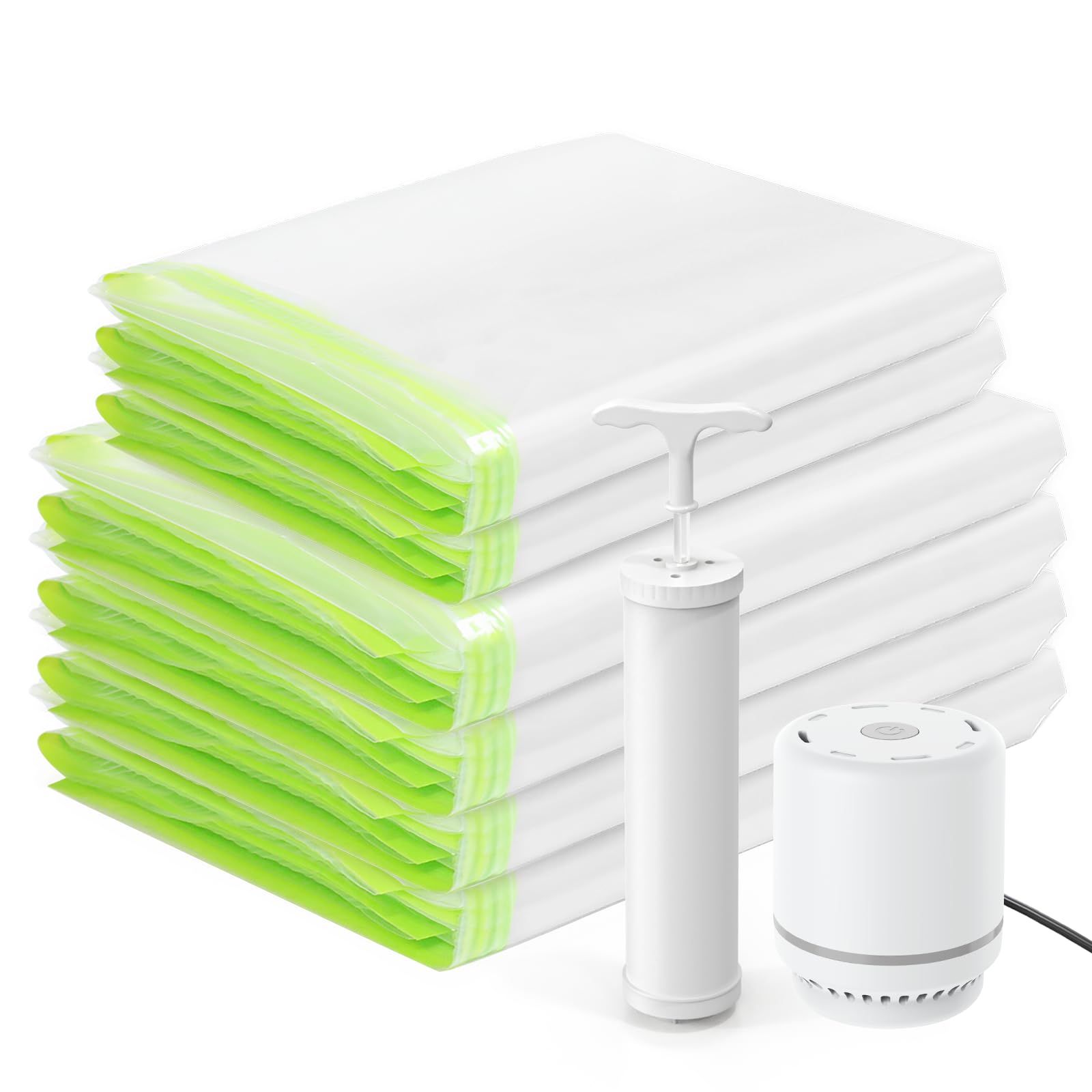 数量 Umimile 布団圧縮袋 圧縮袋 布団 6枚組 100×80cm 4枚|80×60cm 2枚 ふとん圧縮袋 電動ポンプ付き 防塵防湿 省スペース 引越し|衣替え|旅行