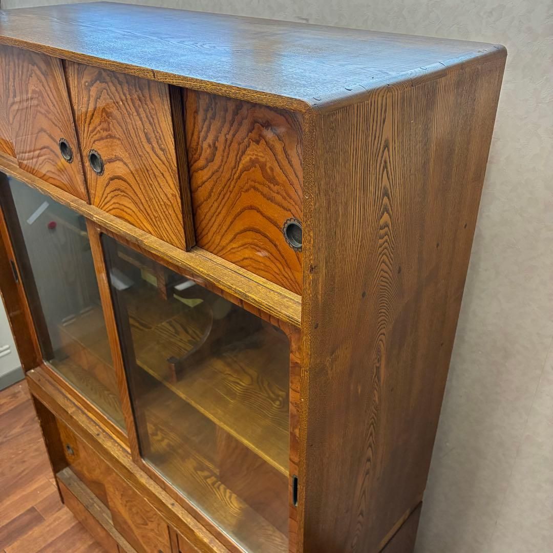 紫檀 彫刻装飾付き棚 紫檀彫刻入扉中国風飾棚 – 高津装飾美術株式会社